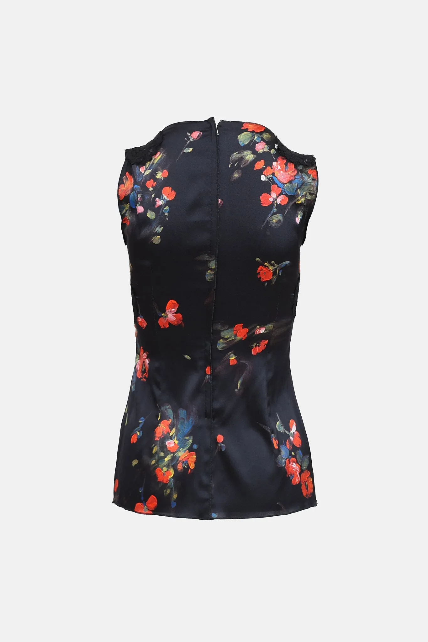 C. 1990s Floral Silk Top sold by VSP Consignment product image thumbnail 2