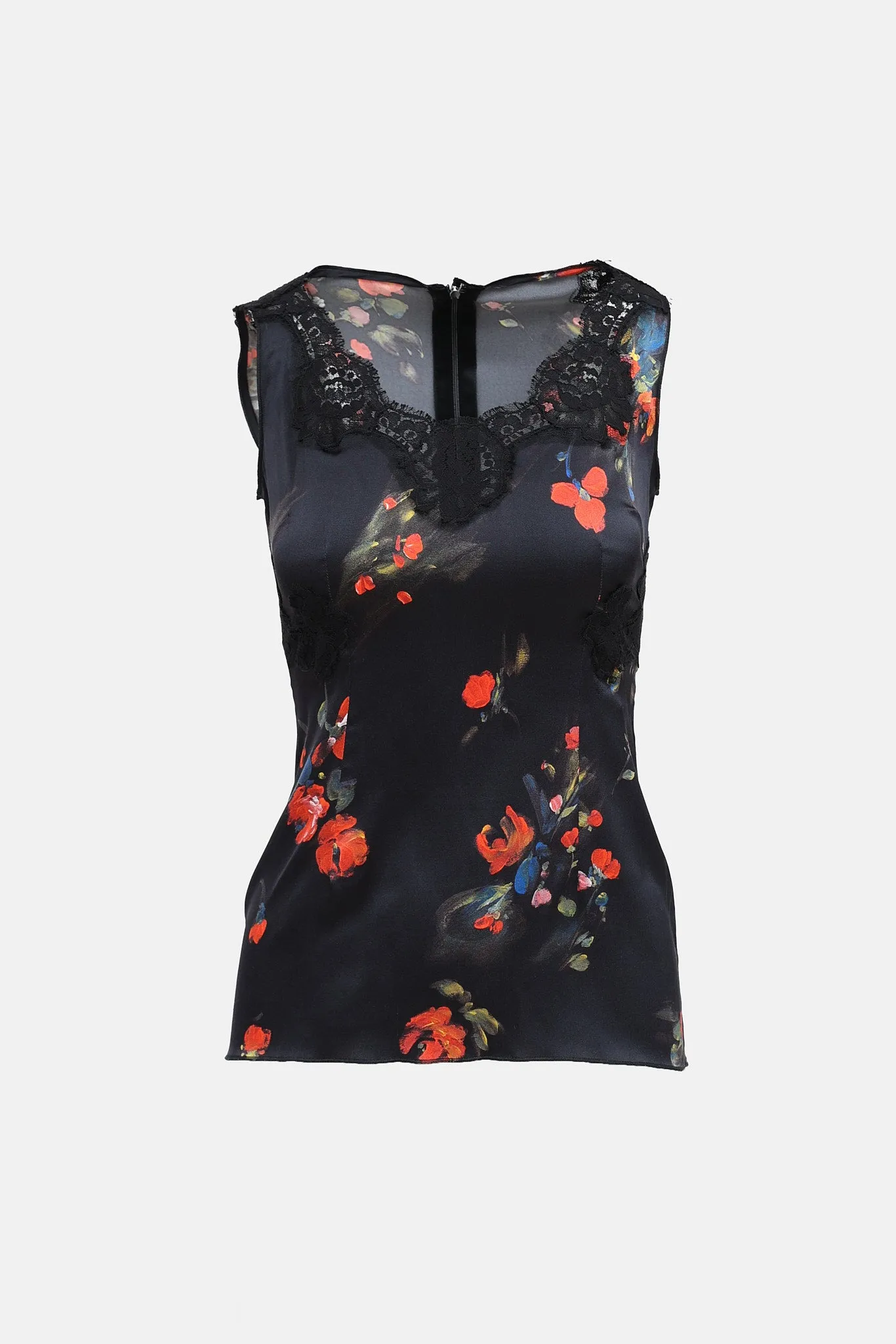 C. 1990s Floral Silk Top sold by VSP Consignment