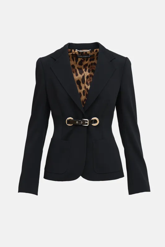 C. 1990s Buckle Blazer made by Dolce & Gabanna