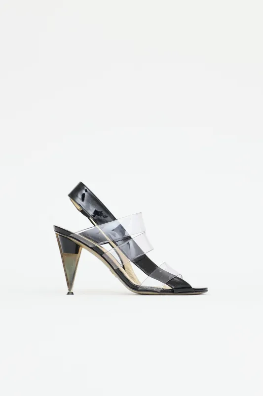 Patent & PVC Strappy Pump made by Dolce & Gabanna