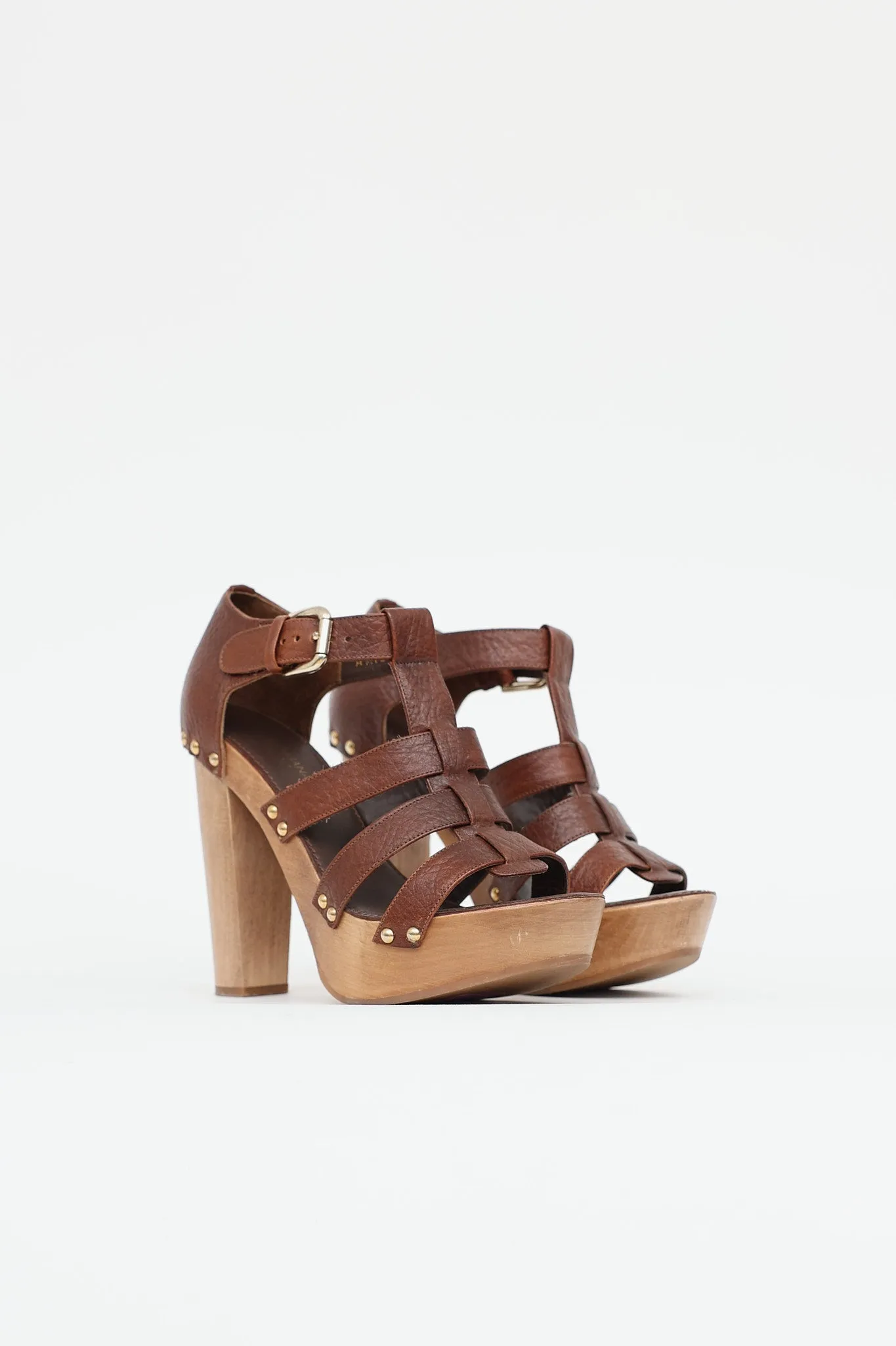 Wood Platform Sandal sold by VSP Consignment product image thumbnail 2