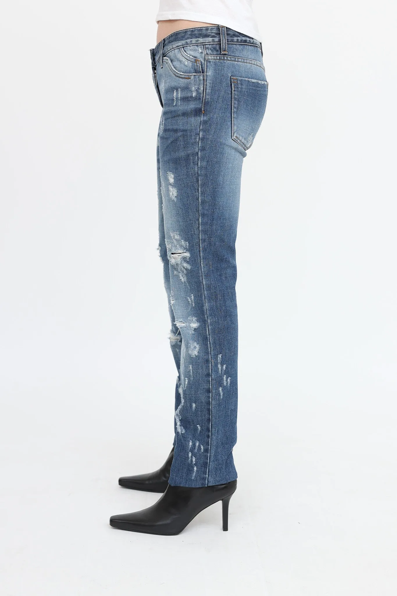 Distressed Low Rise Jeans sold by VSP Consignment product image thumbnail 3