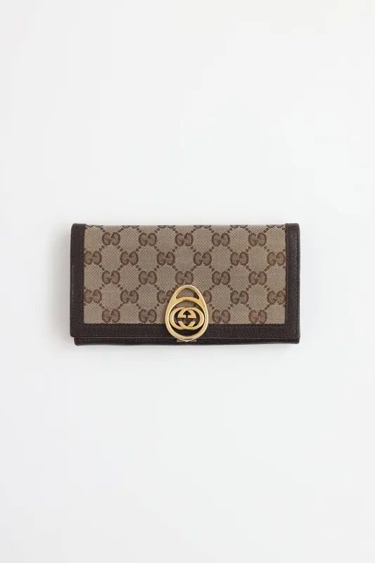 Monogram Continental Wallet made by Gucci
