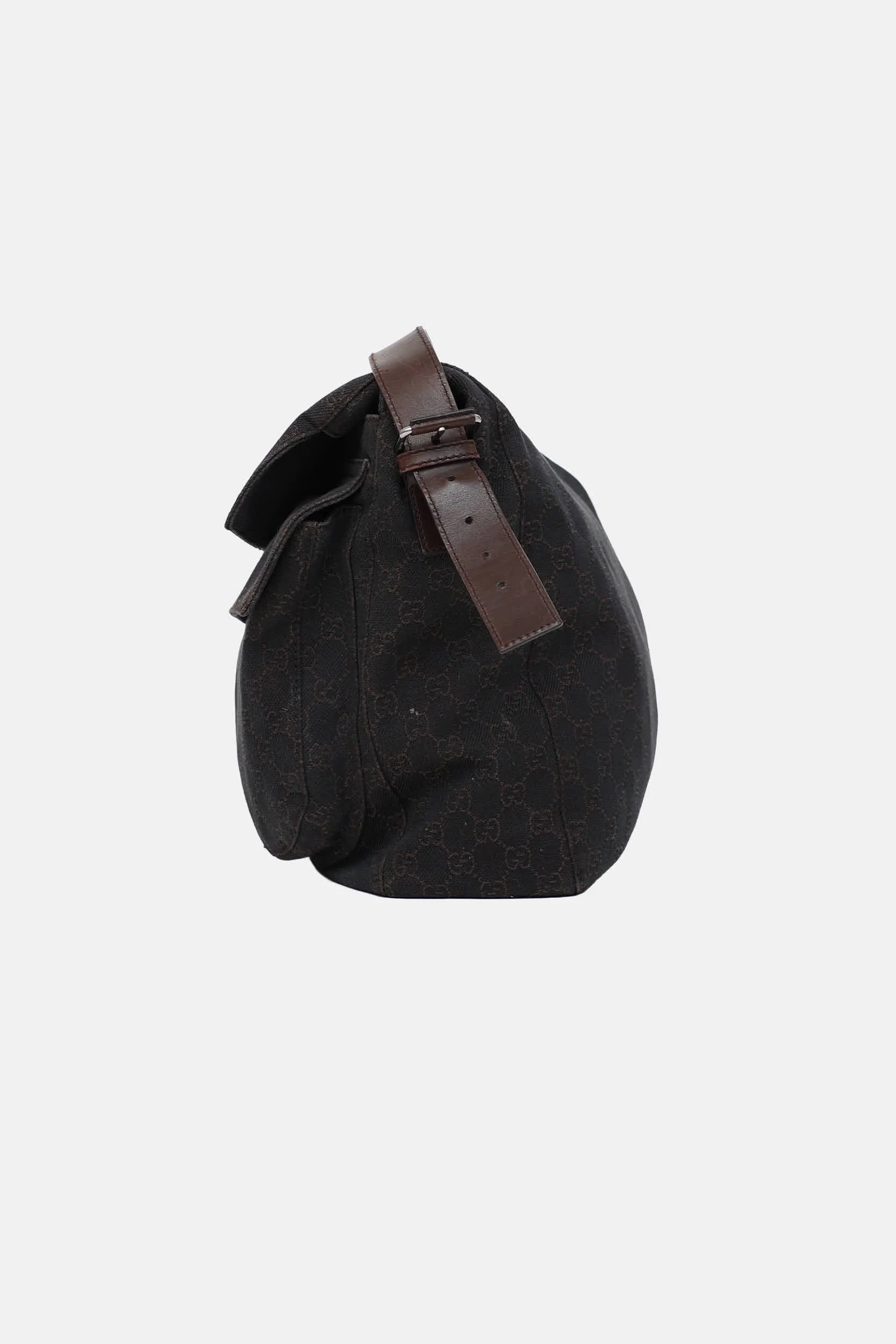C. 2000s Denim Monogram Messenger Bag sold by VSP Consignment product image thumbnail 3