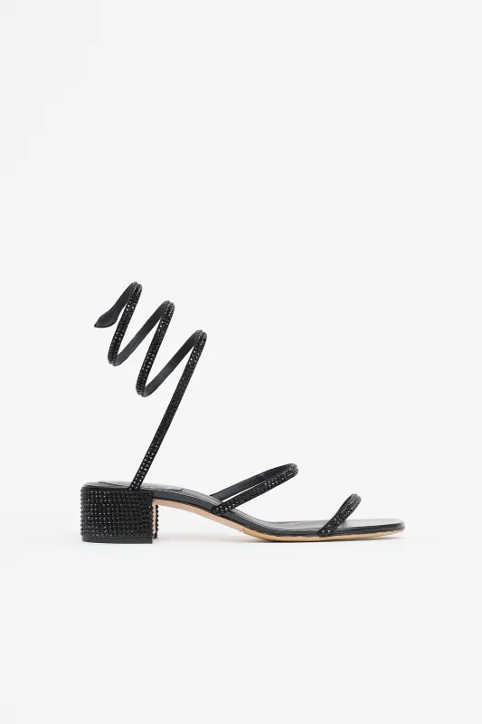 Crystal Cleo Sandal made by Rene Caovilla