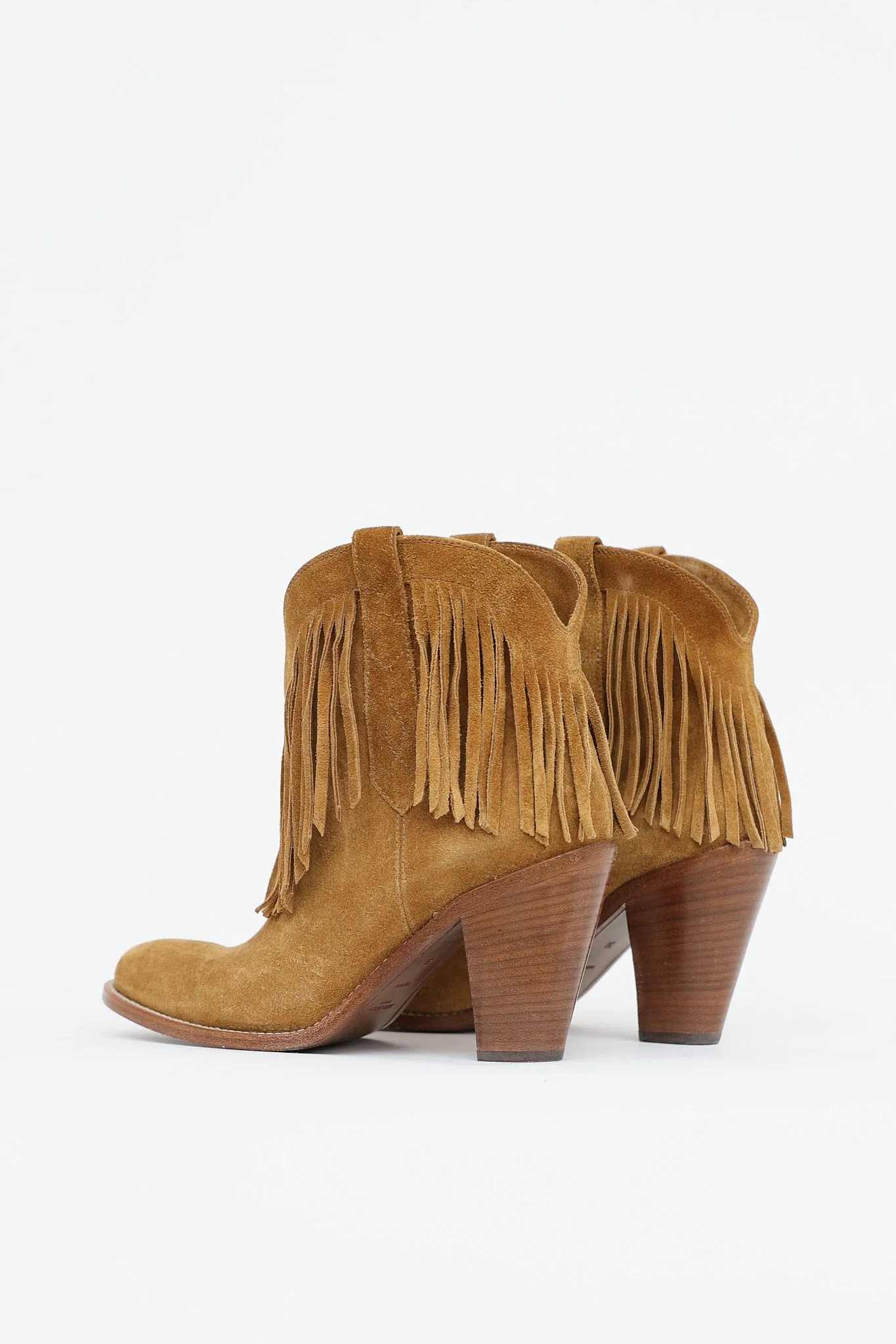 Suede Fringe Boot sold by VSP Consignment product image thumbnail 4