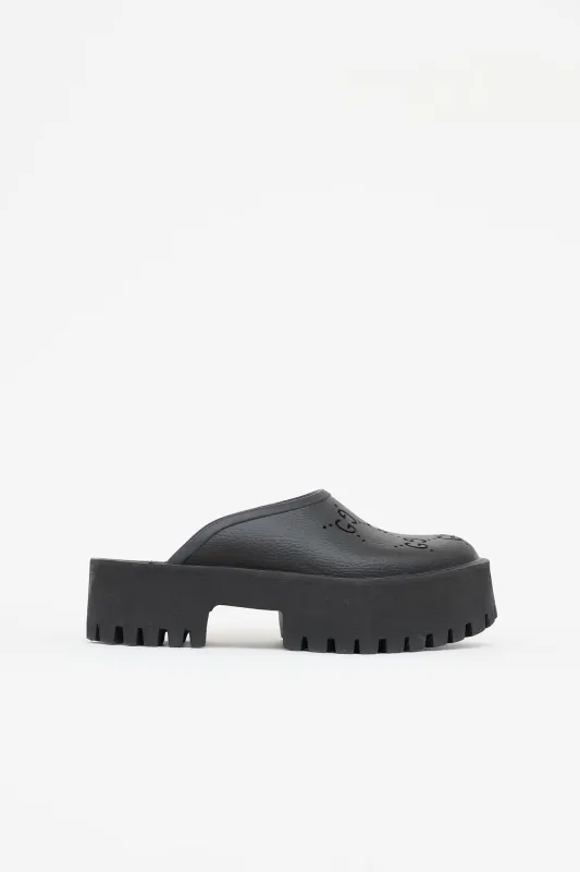 Perforated Rubber Mule made by Gucci