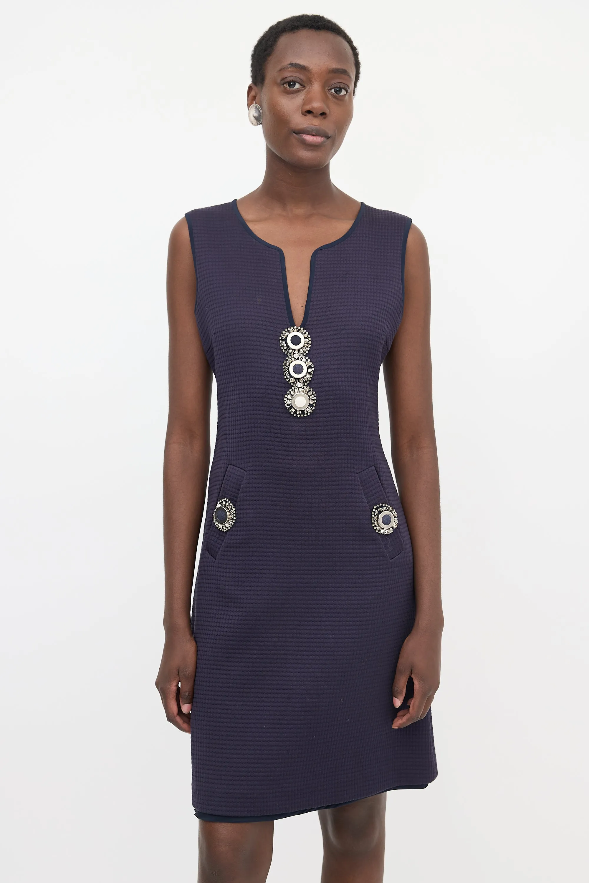 Textured Sleeveless Midi Dress sold by VSP Consignment product image thumbnail 2