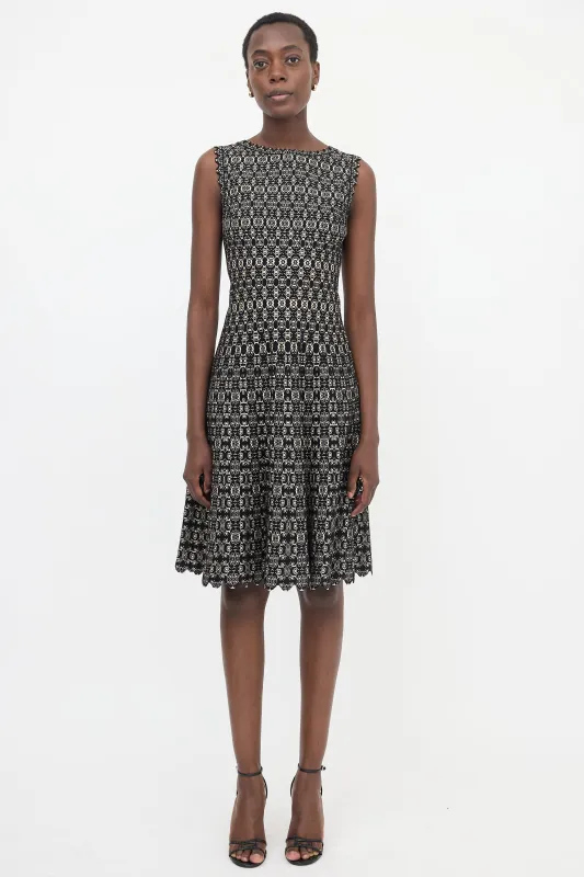 Jacquard Knit Midi Dress made by Alaia
