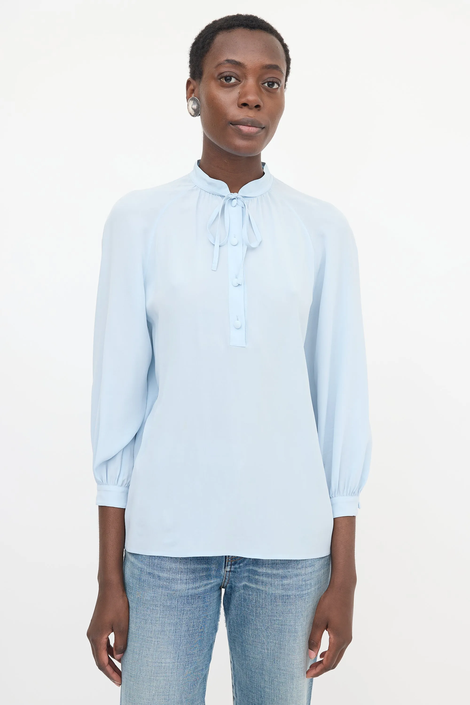Silk Crepe Blouse sold by VSP Consignment