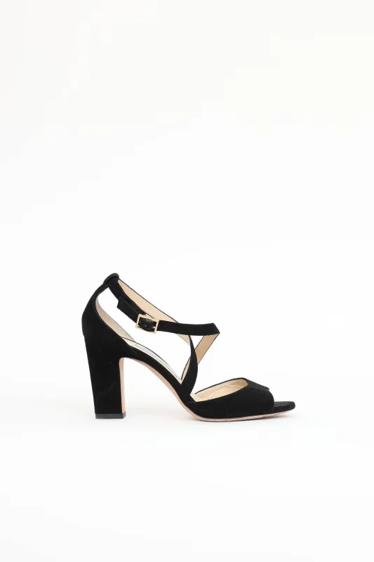 Suede Carrie Heel made by Jimmy Choo