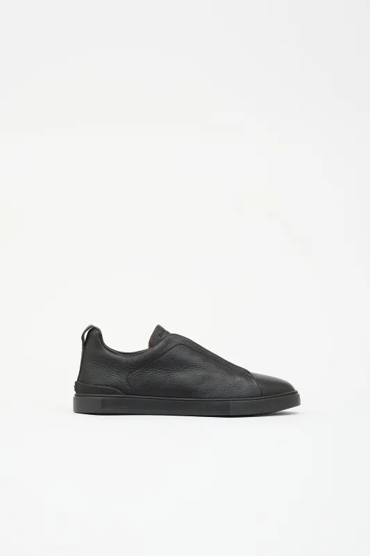 Leather Triple Stitch Sneaker made by Ermenegildo Zegna