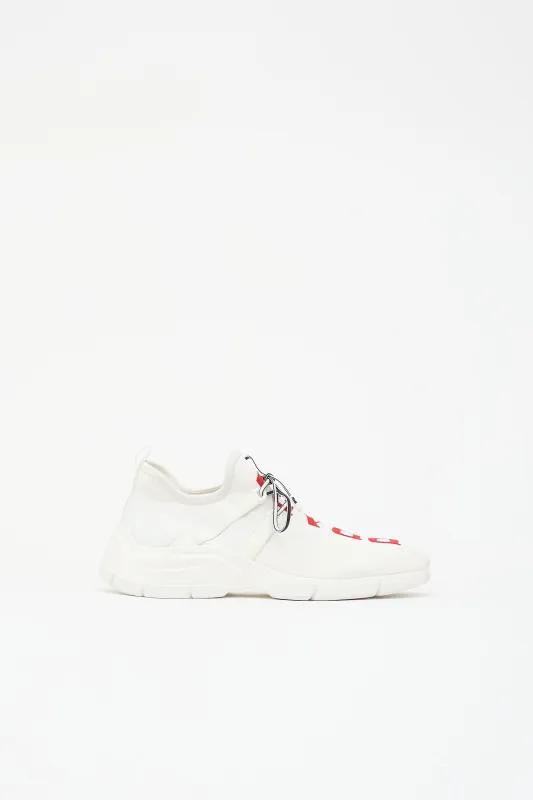 Knit Logo Sock Sneaker made by Prada