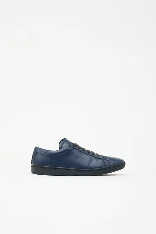 Leather Low Top Sneaker made by Yves Saint Laurent