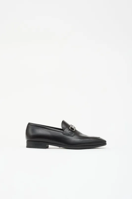 Leather Gancini Loafer made by Salvatore Ferragamo