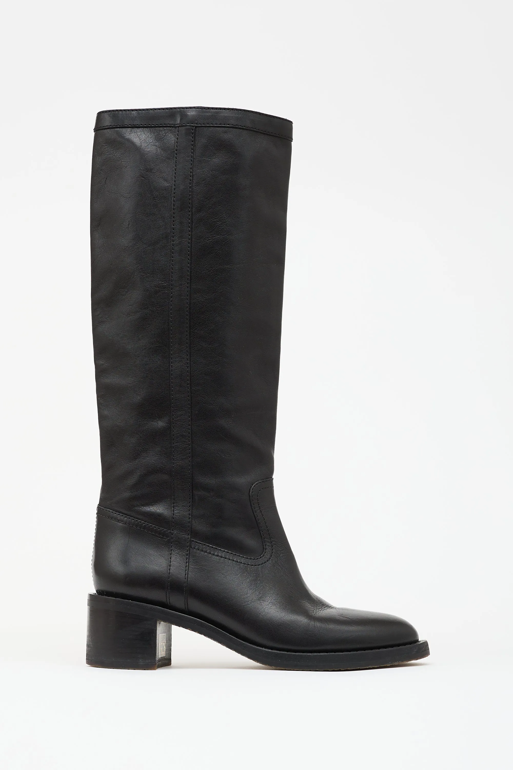 Leather Folco Boot sold by VSP Consignment