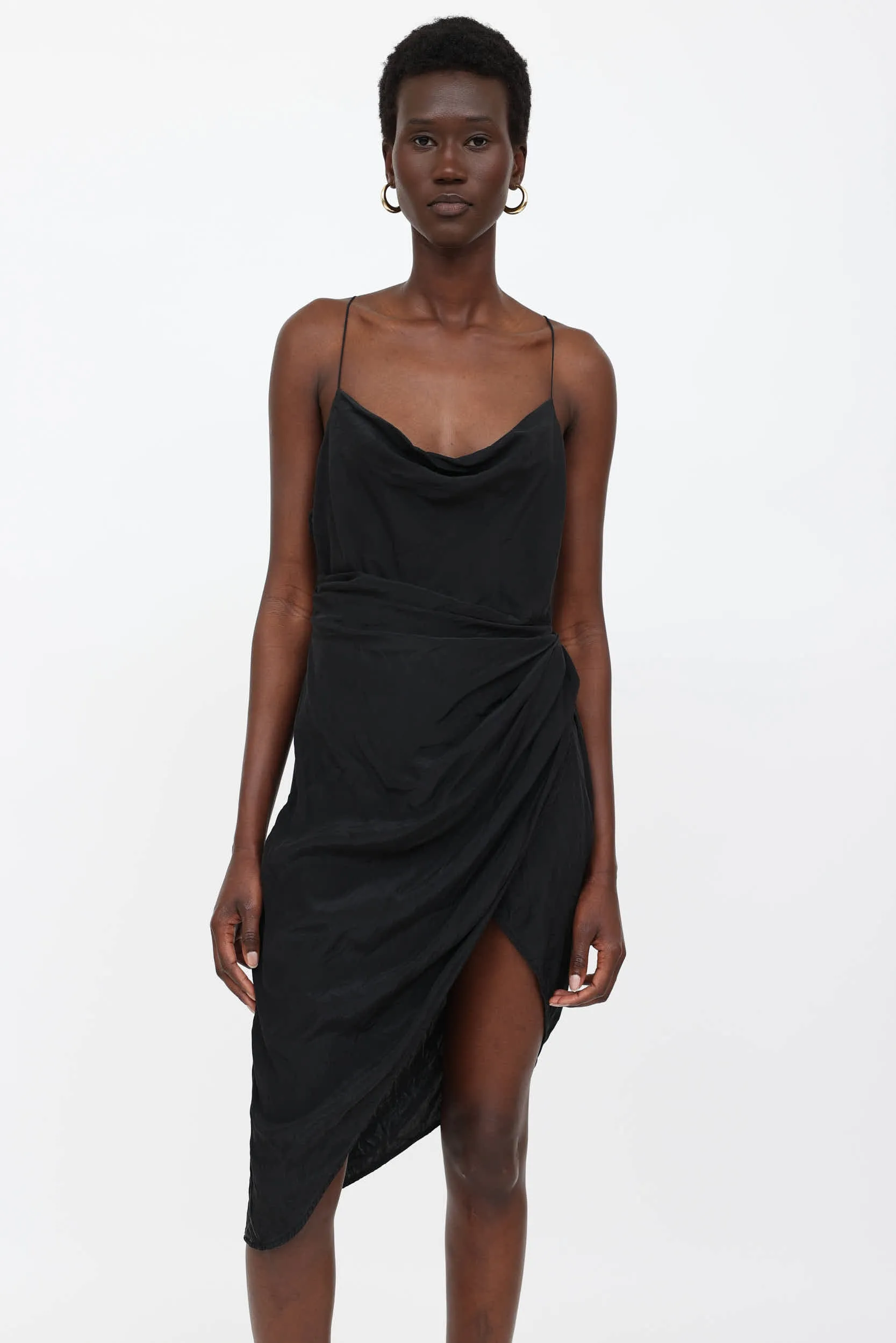 Silk Ruched Dress sold by VSP Consignment product image thumbnail 2