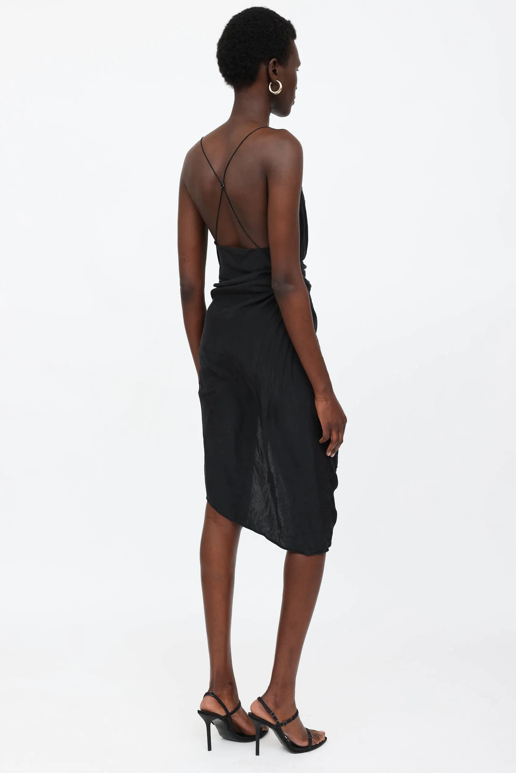 Silk Ruched Dress sold by VSP Consignment product image thumbnail 4