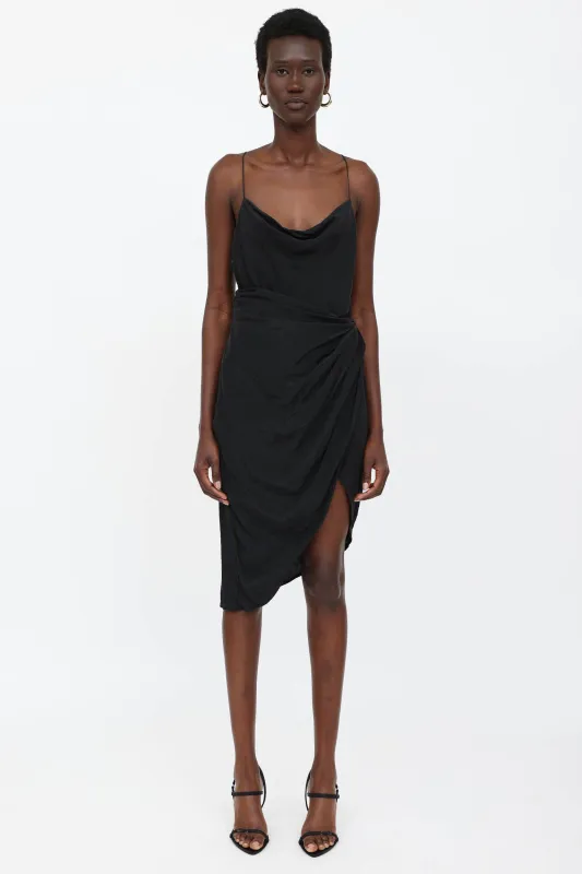 Silk Ruched Dress made by GAUGE81