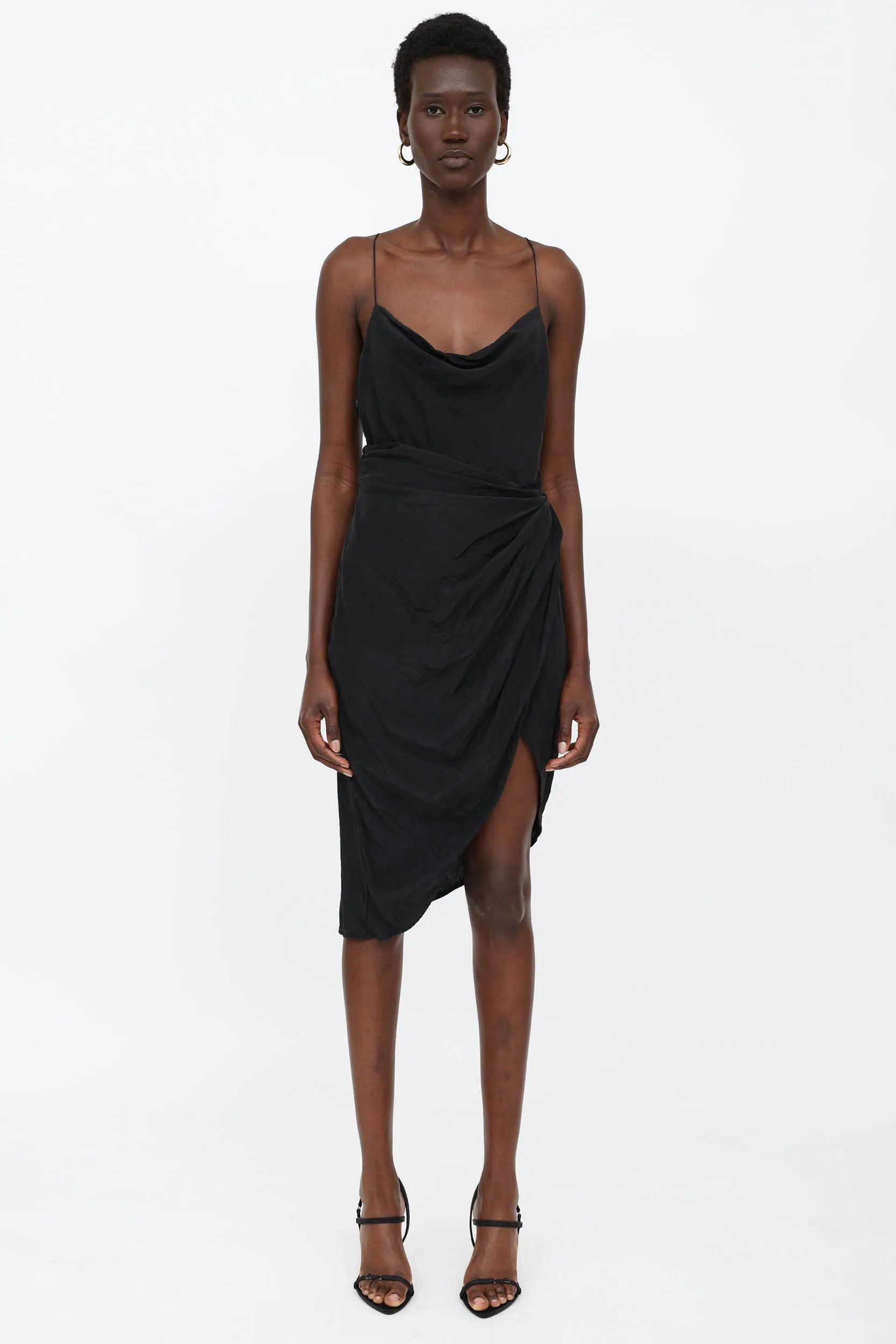 Silk Ruched Dress sold by VSP Consignment