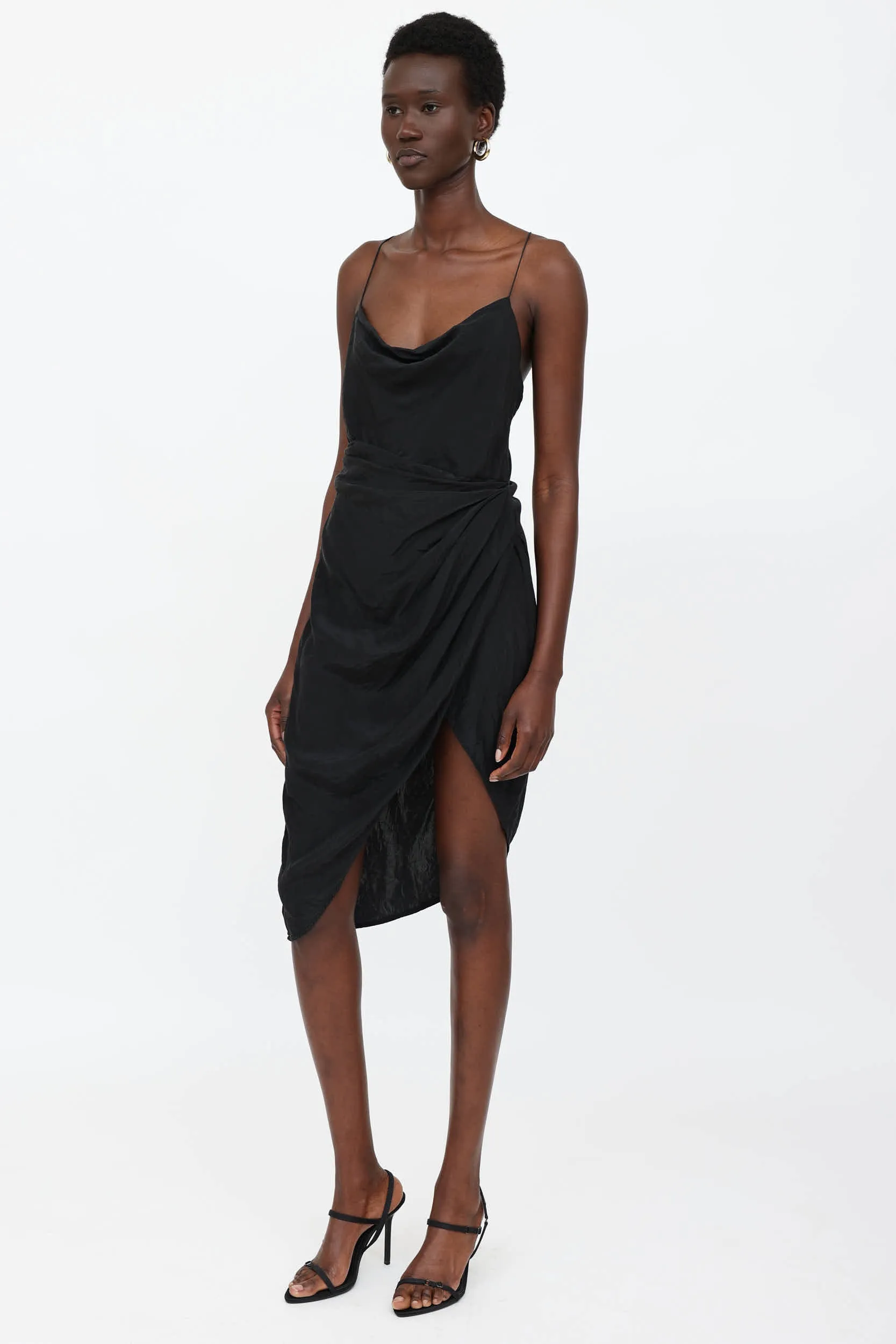 Silk Ruched Dress sold by VSP Consignment product image thumbnail 3