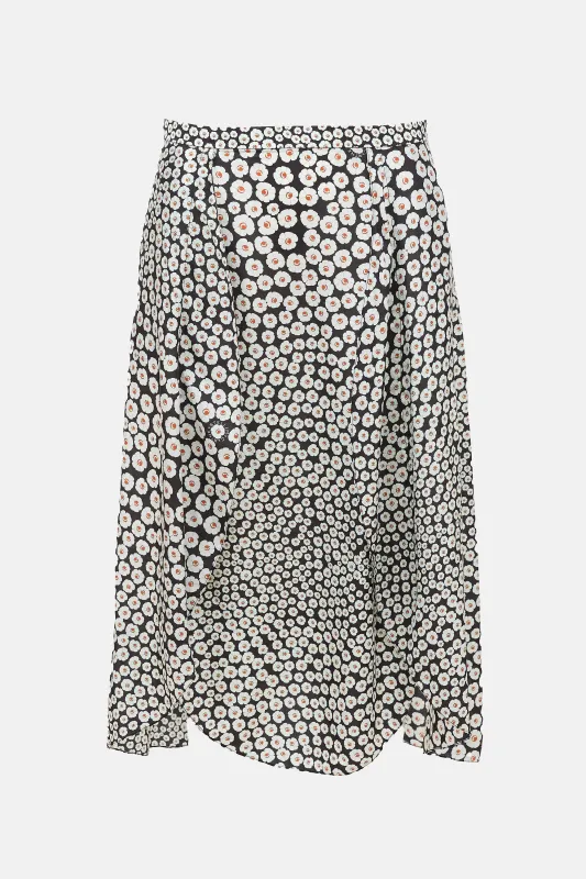 Silk Floral Midi Skirt made by Stella McCartney