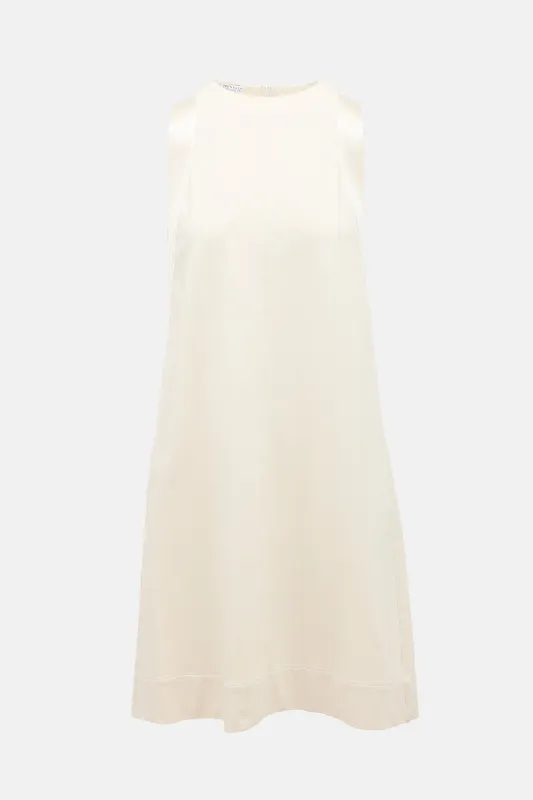 Jersey Sleeveless Shift Dress made by Brunello Cucinelli