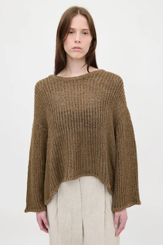 Oversized Ribbed Knit Sweater made by The Row