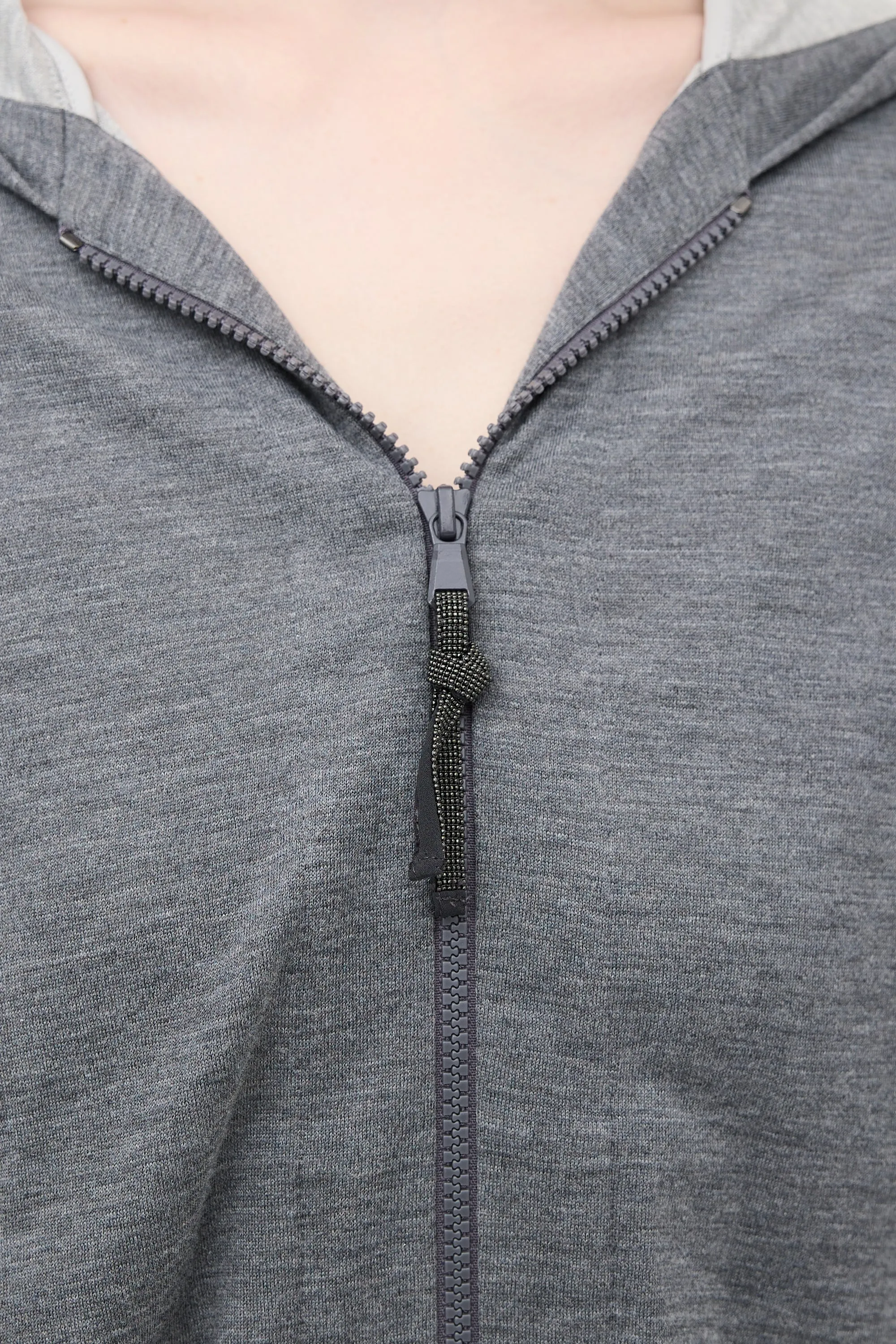Jersey Zip Up Hoodie sold by VSP Consignment product image thumbnail 4