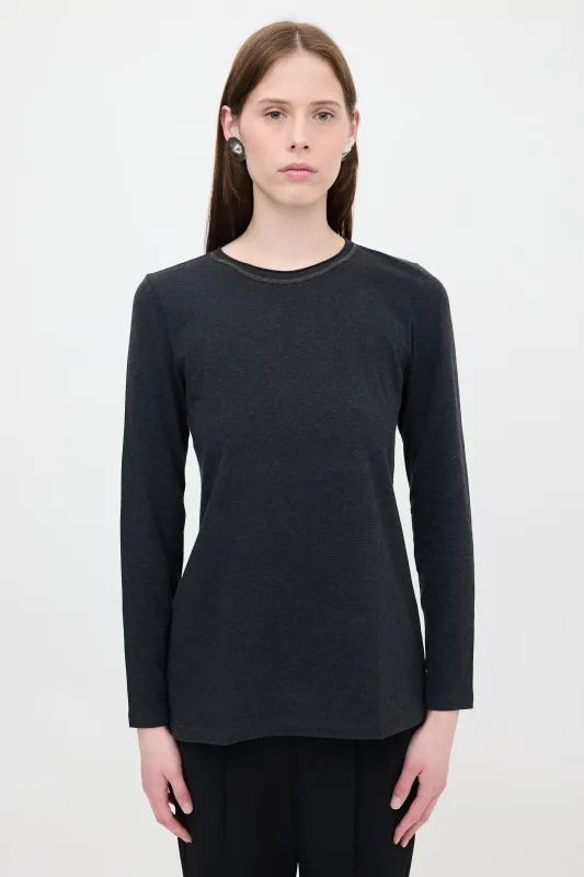Jersey Monili Top made by Brunello Cucinelli