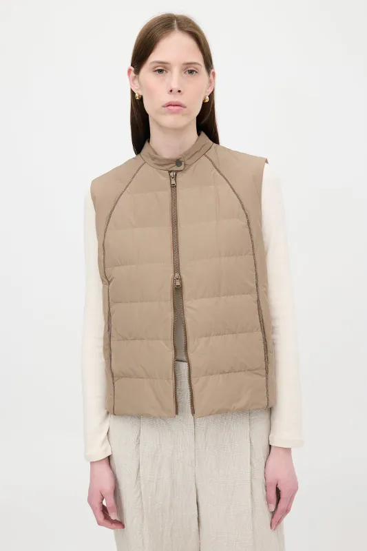 Down Monili Puffer Vest made by Brunello Cucinelli