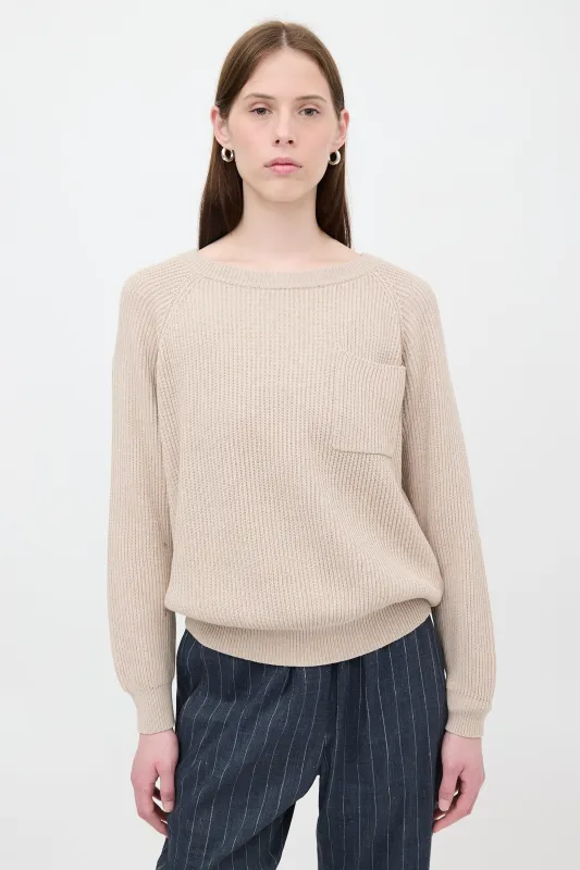 Ribbed Knit Monili Sweater made by Brunello Cucinelli