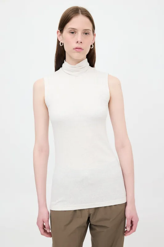 Ribbed Knit Sleeveless Top made by Brunello Cucinelli