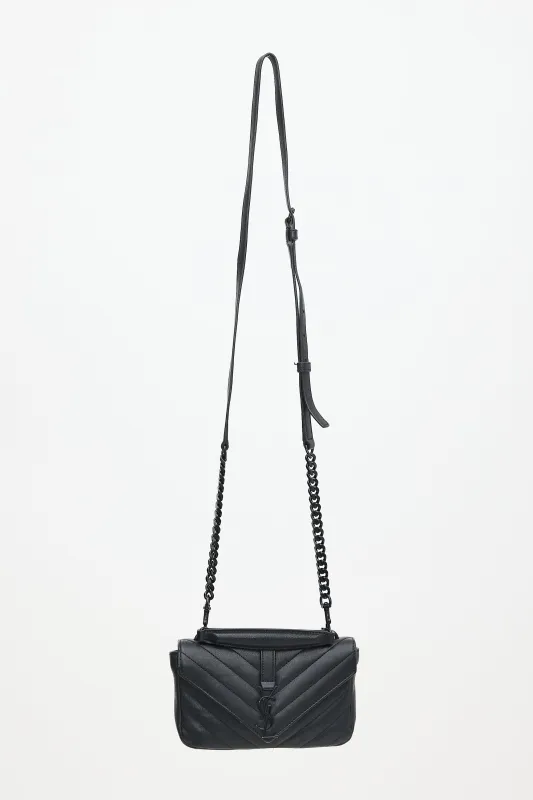 Quilted Leather Mini College Bag made by Yves Saint Laurent