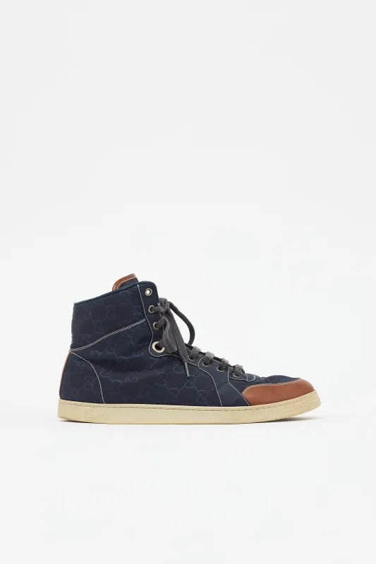 GG Monogram High Top Sneaker made by Gucci