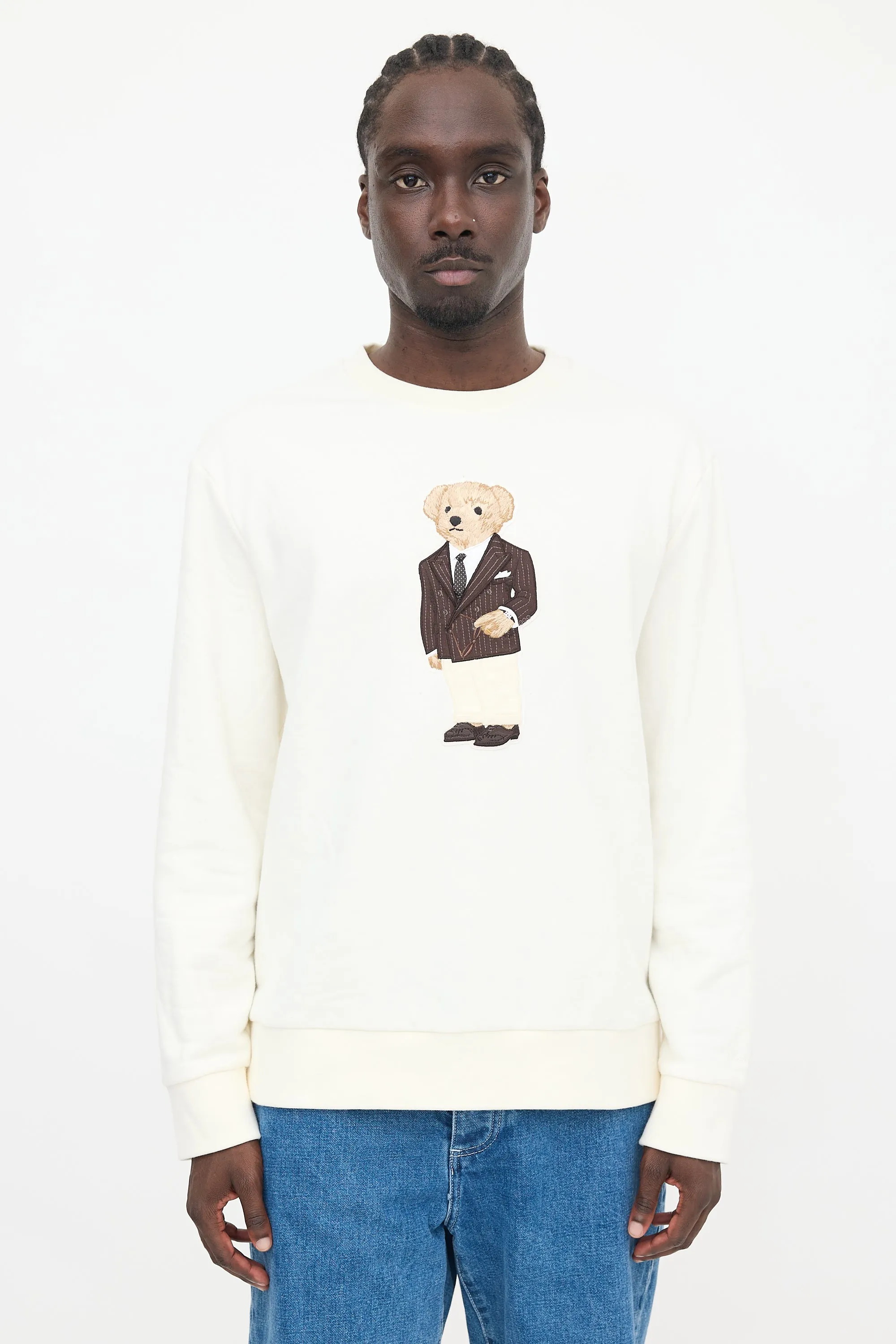 Purple Label Patch Sweater sold by VSP Consignment