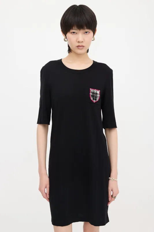 Wool Jersey T-Shirt Dress made by Chanel