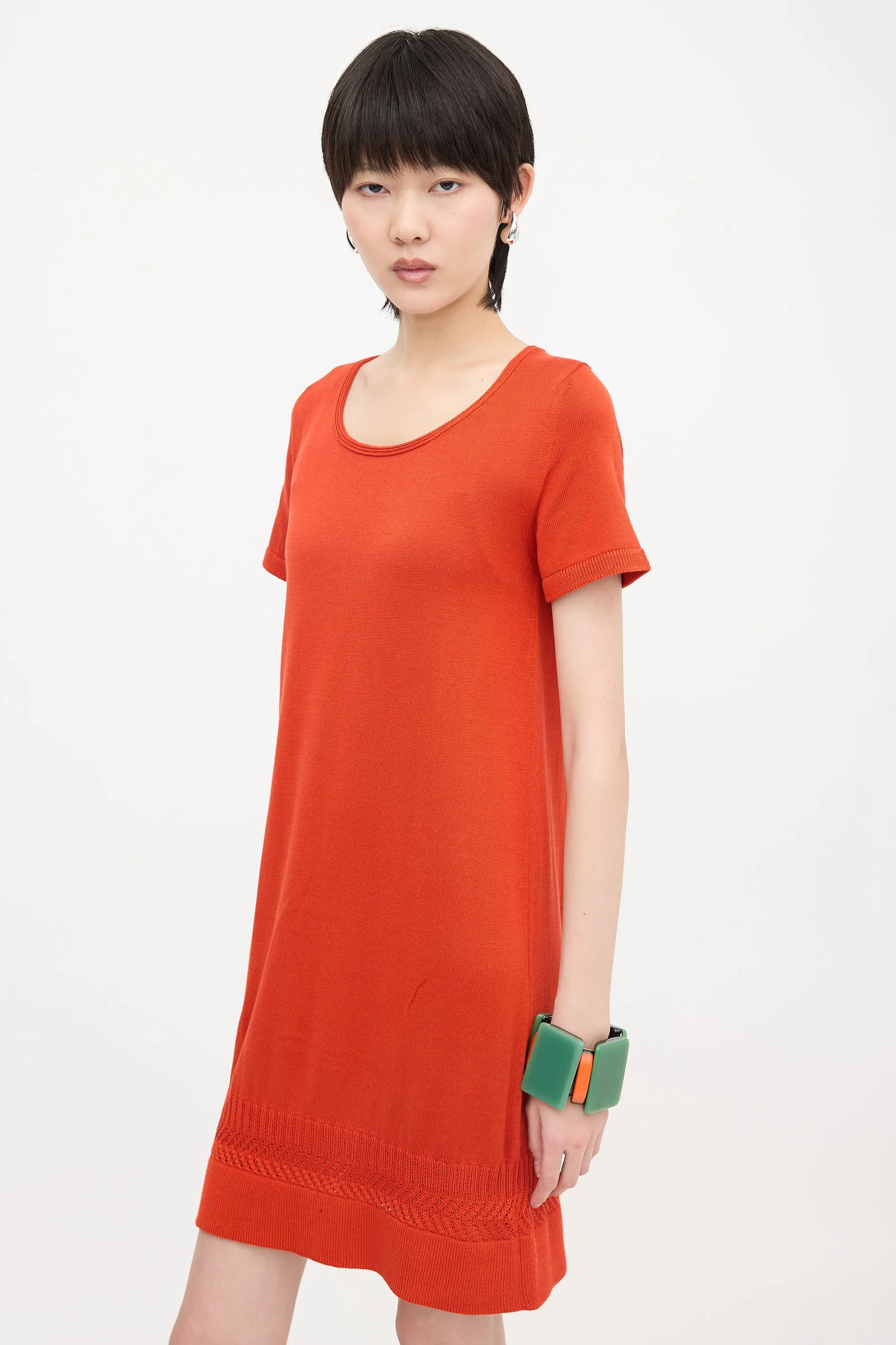 Silk Knit T-Shirt Dress sold by VSP Consignment product image thumbnail 3