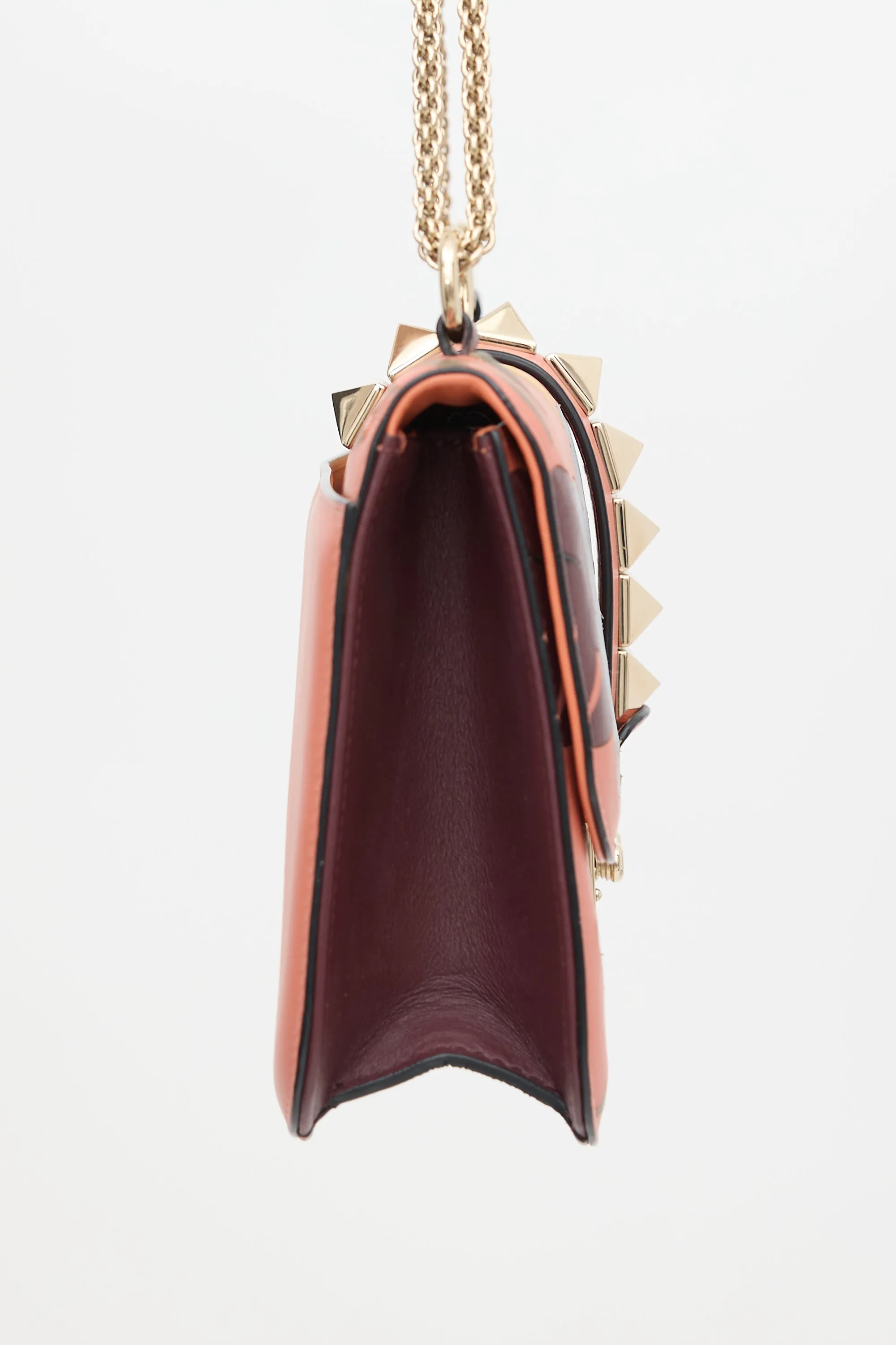 Leather Floral Rockstud Bag sold by VSP Consignment product image thumbnail 5
