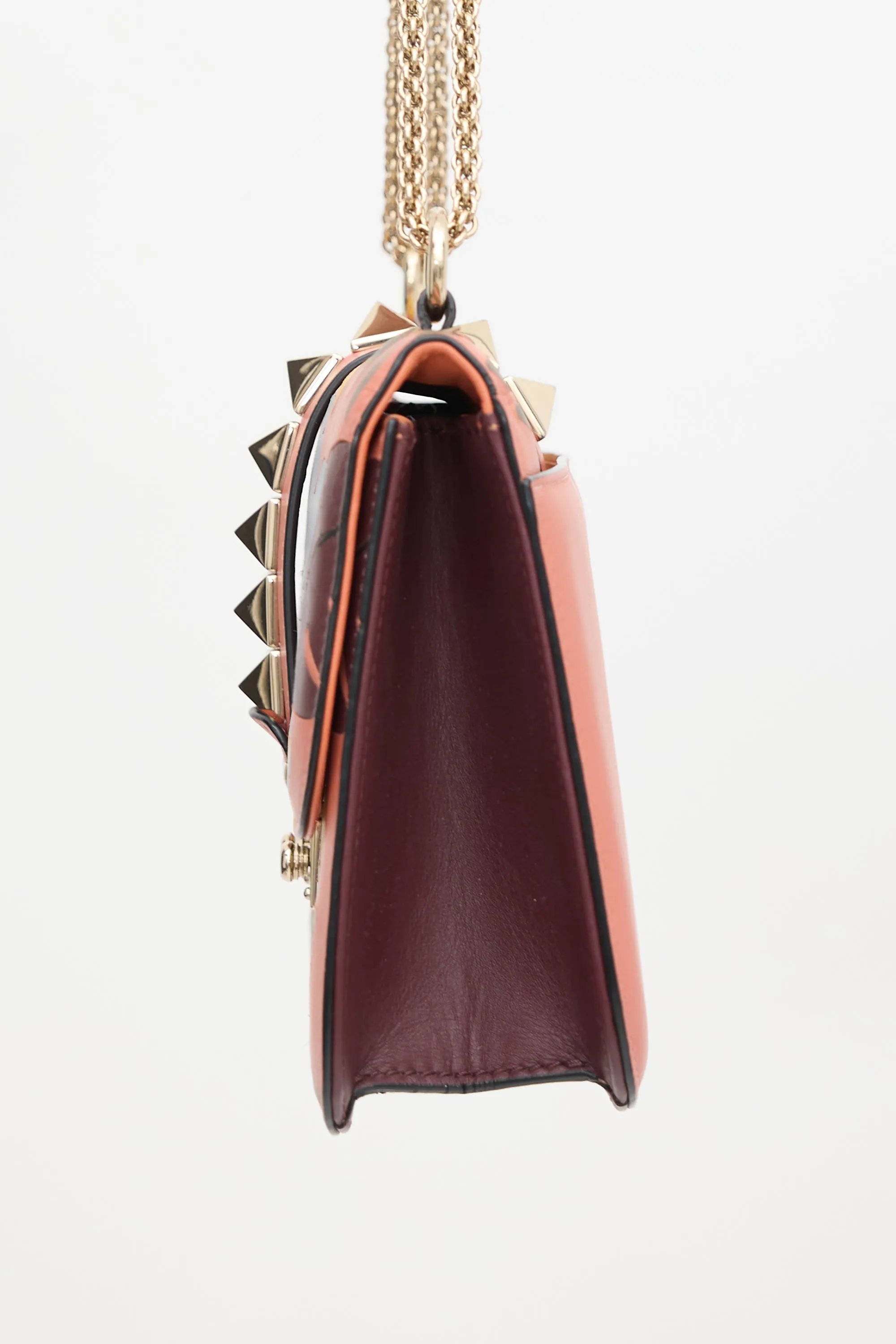 Leather Floral Rockstud Bag sold by VSP Consignment product image thumbnail 4