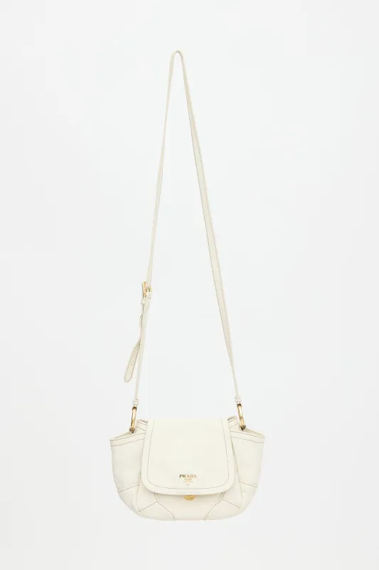 Vitello Daino Crossbody Bag made by Prada