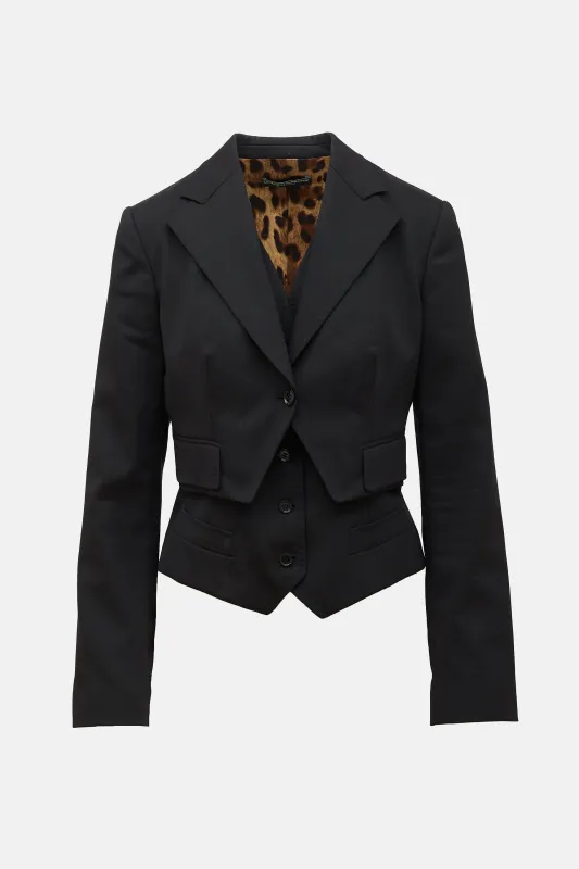 Wool Hybried Blazer made by Dolce & Gabanna