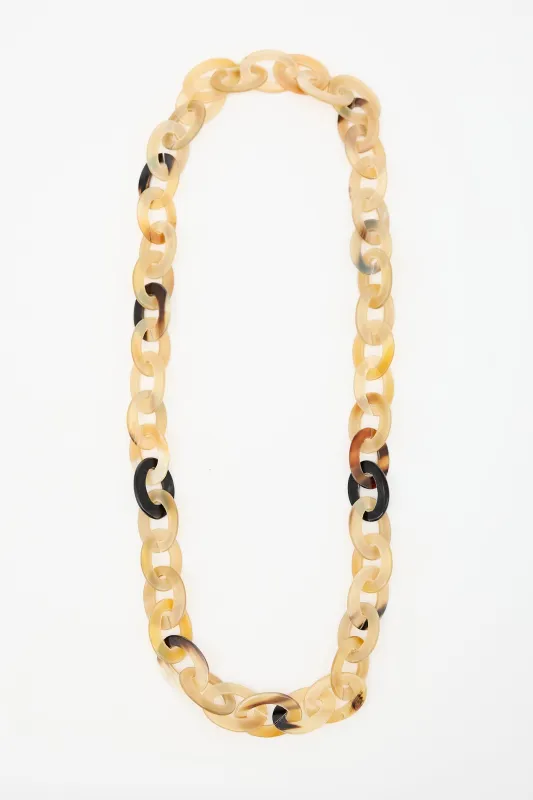 Horn Chain Link Necklace made by Monies