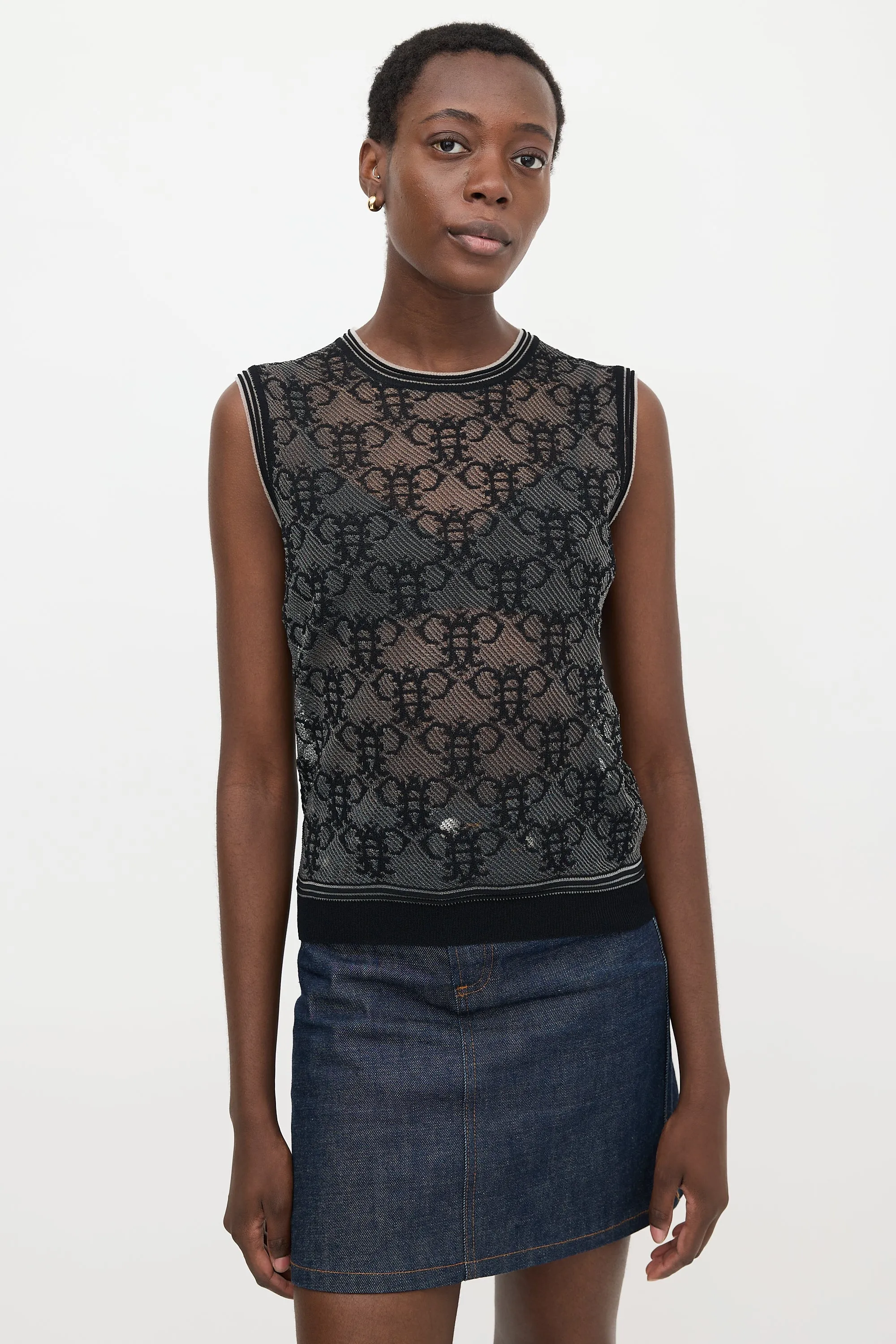 Jacquard Knit Top sold by VSP Consignment product image thumbnail 2