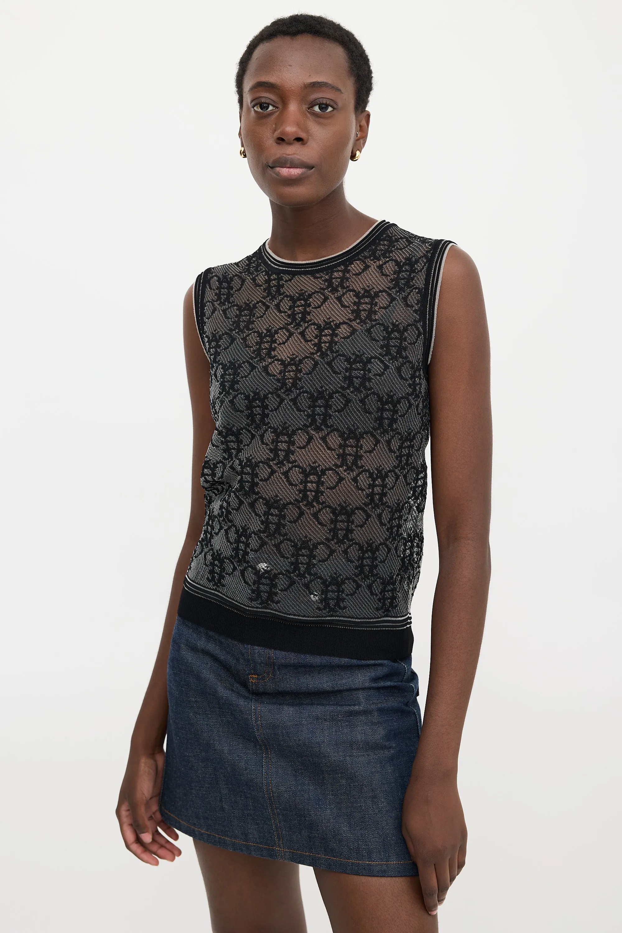 Jacquard Knit Top sold by VSP Consignment product image thumbnail 3