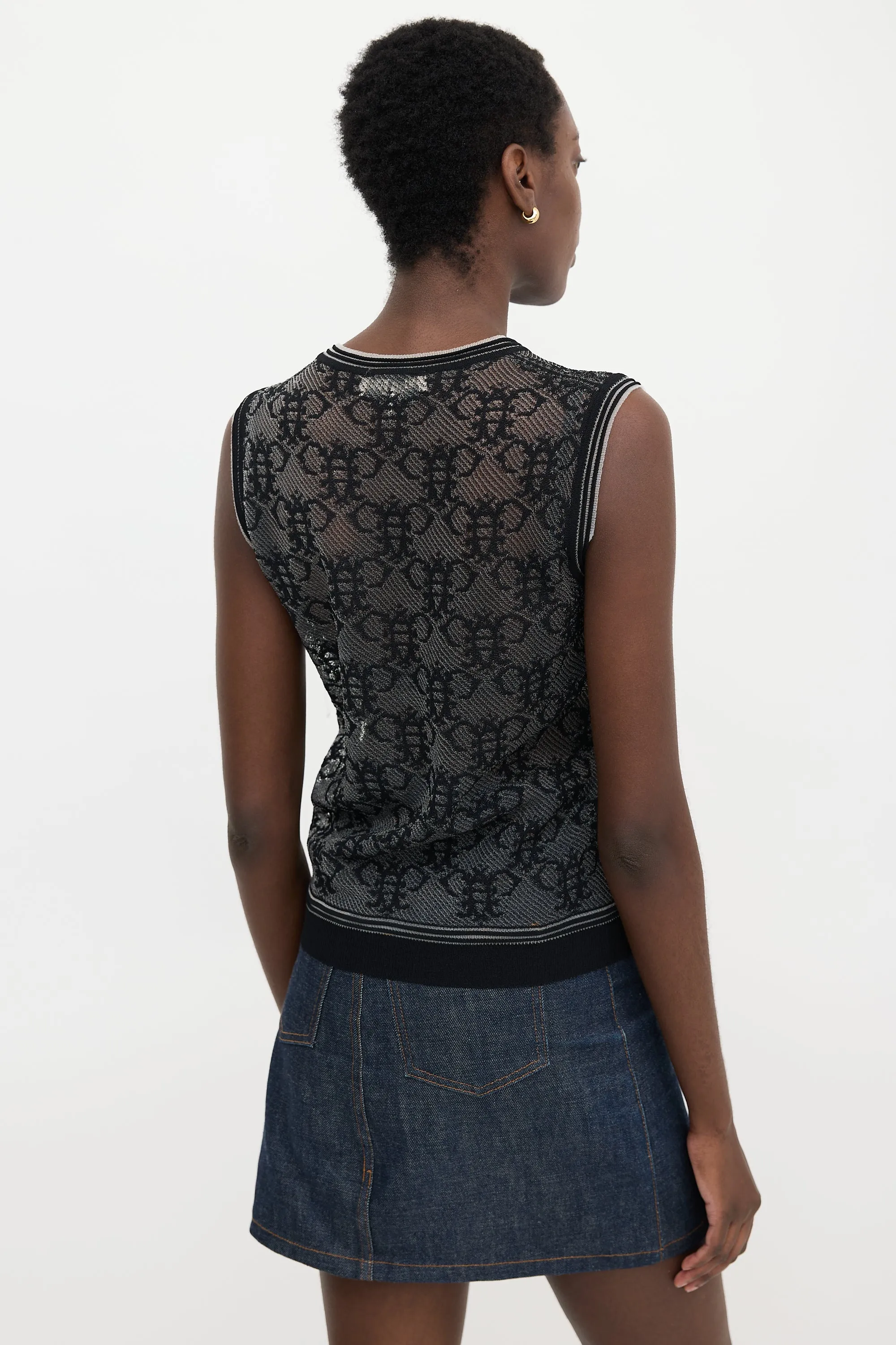 Jacquard Knit Top sold by VSP Consignment product image thumbnail 4