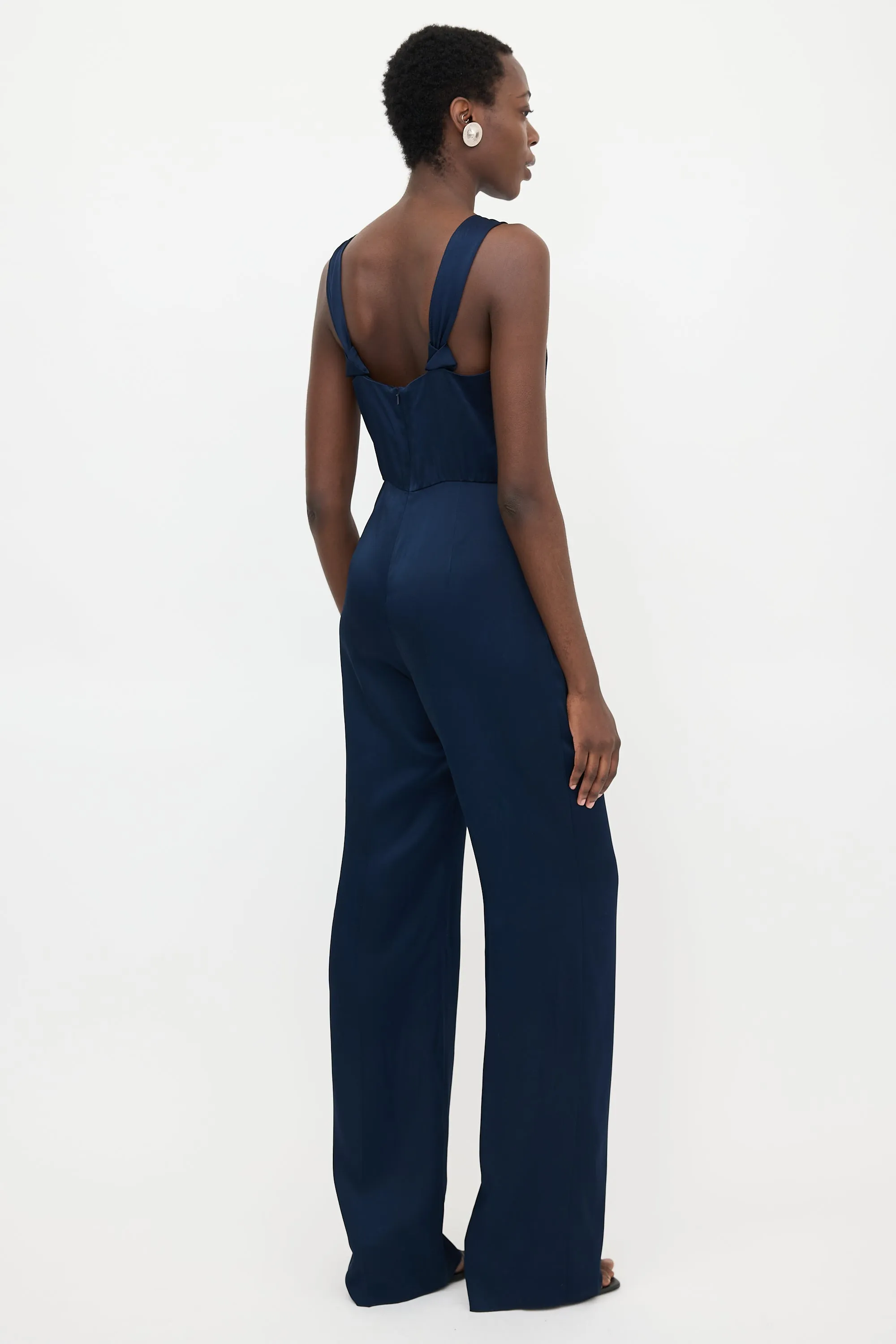 Studio Satin Sleeveless Jumpsuit sold by VSP Consignment product image thumbnail 4
