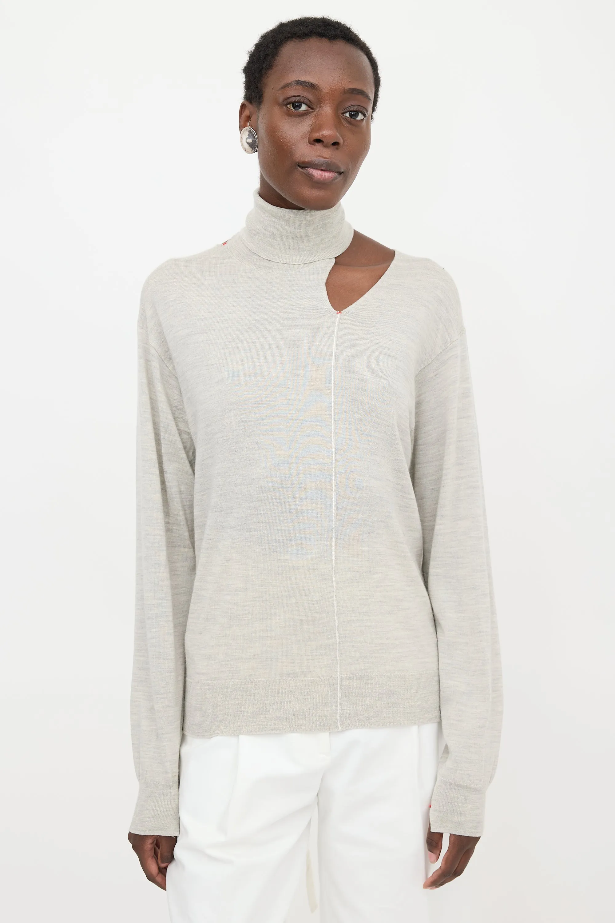 Wool & Silk Cutout Sweater sold by VSP Consignment product image thumbnail 2
