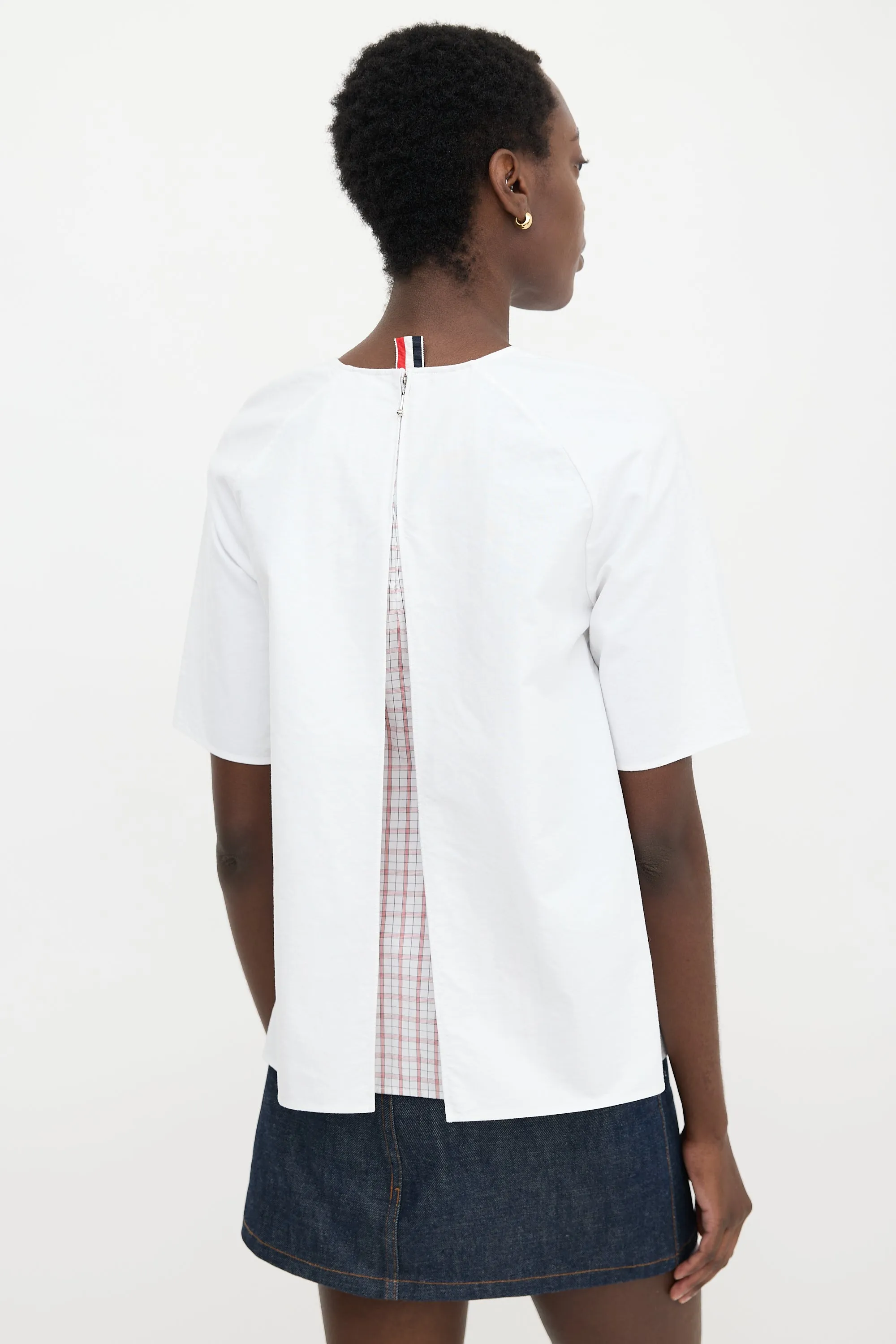 Poplin Checked Blouse sold by VSP Consignment product image thumbnail 4