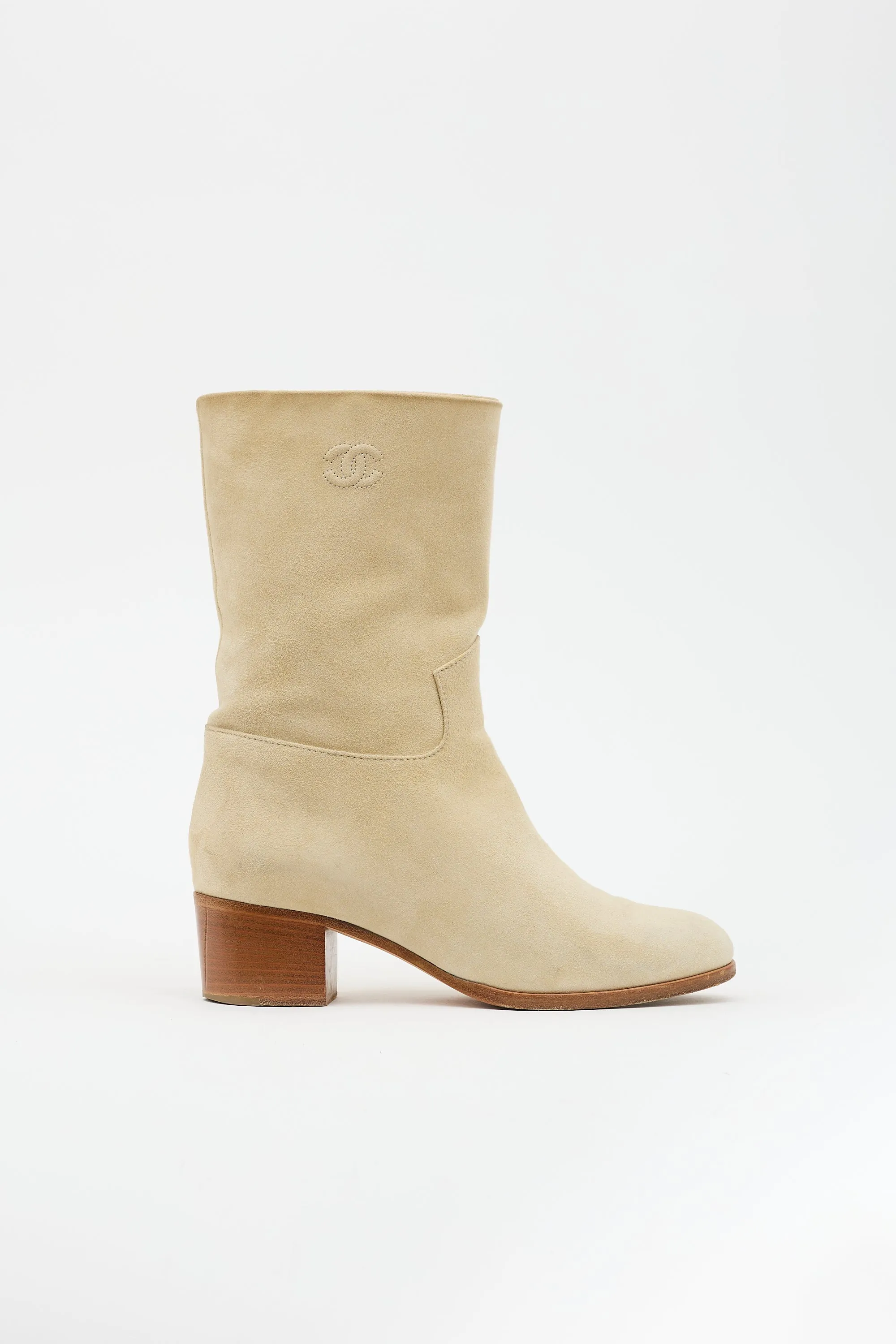 Suede CC Ankle Boot sold by VSP Consignment